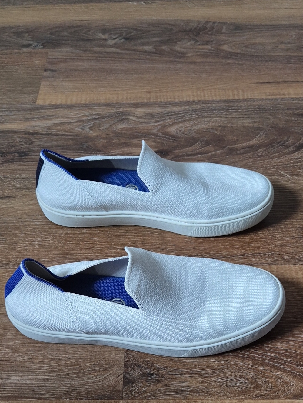 Rothy’s The Original Slip On Sneaker Bright White Washable Knit Women Size 7.5